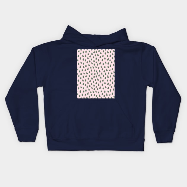 Pattern with seeds Kids Hoodie by DanielK